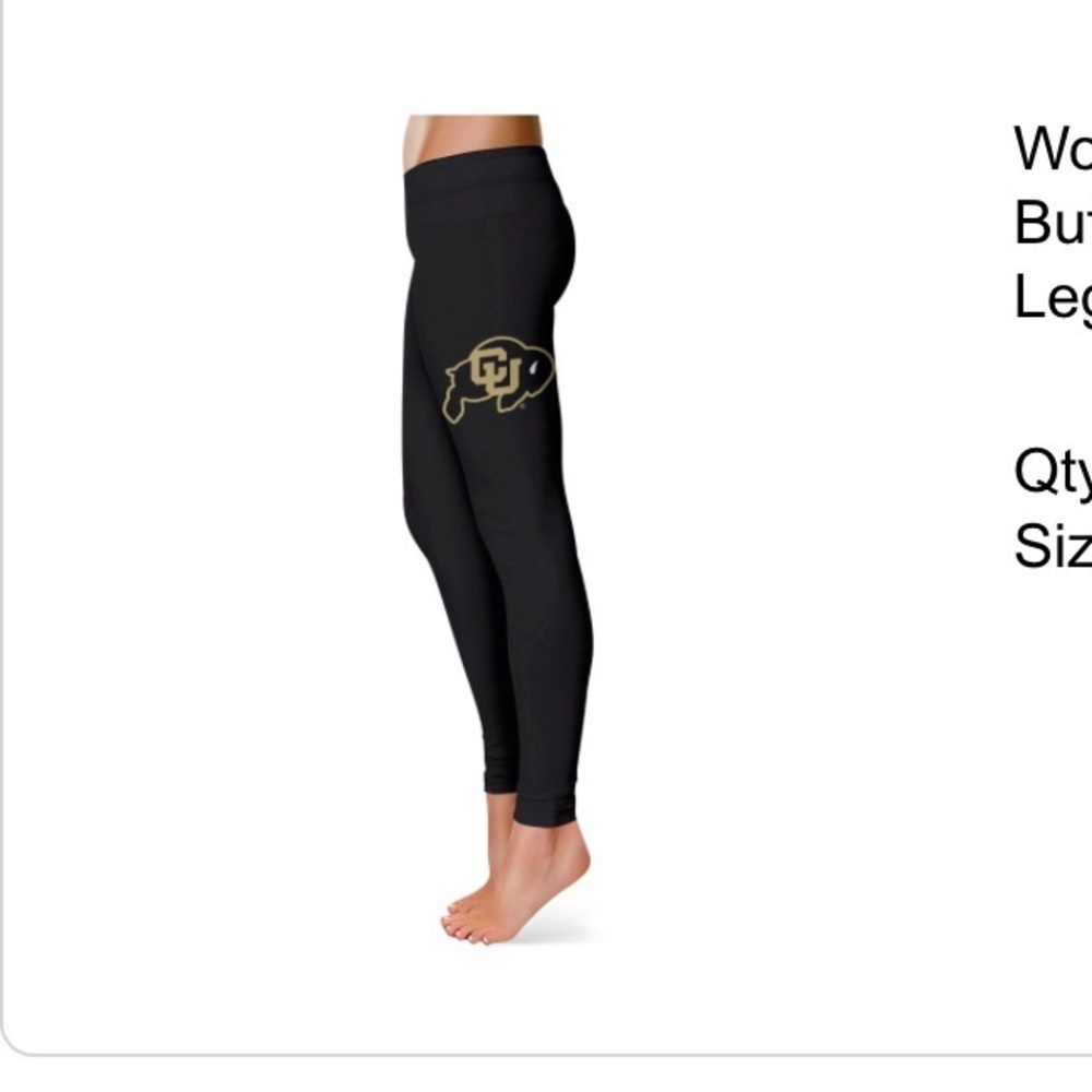 CU Buffaloes High-Rise Active Leggings with Side Logo